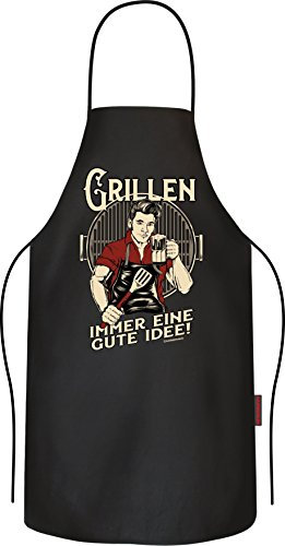 RAHMENLOS Original BBQ-Grillschürze Kochschürze: Grillen - Immer eine Gute Idee!