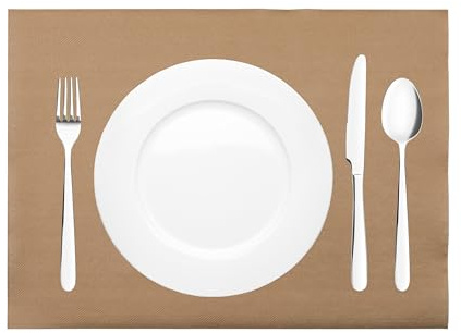 Sovie HORECA Tischset in Bronze aus Linclass Airlaid, 40 x 30 cm, 100 Stück, edle Einweg-Platzdeckchen für Gastronomie, Restaurant, Catering und Events