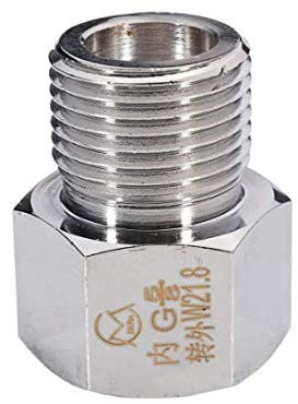EsportsMJJ Chrome Co2-Zylinder Joints Regulator Adapter Connector Aquarium W21.8 To G5/8 M22X1.5 Bis 22X1.5-3#