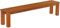 Sitzbank 208 cm Rio Classico Kirschbaum Pinie Massivholz Esszimmerbank Küchenbank Holzbank - Größe und Farbe wählbar Brasilmöbel