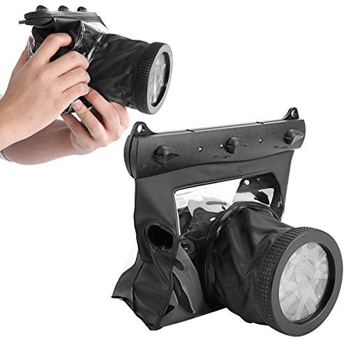 Custodia impermeabile per custodia subacquea Custodia subacquea Photograpy 20M per fotocamere Canon Nikon DSLR(Nero)