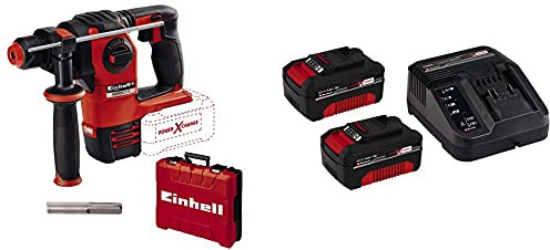 Einhell Marteau Perforateur Herocco Power X-Change (Moteur brushless, Capacité de Perçage dans le béton: 20 mm, 4 fonctions: Perçage) VERSION KIT LIVRE AVEC BATTERIE ET CHARGEUR