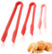 Set di 3 pinze da cucina, pinze in plastica per cuocere al forno, grigliare, servire cibo[rosso]