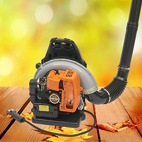 65cc Petrol Backpack Leaf Blower, Garden Leaf blower, Single Cylinder, 2 Stroke Petrol Backpack Leaf Blower 2700W, Air-cooled Sweeping Cleaner, 210MPH .