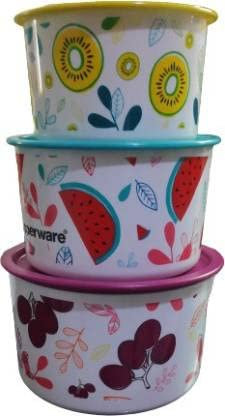 Tupperware - Contenitore multiuso in plastica da 1400 ml, 700 ml, 500 ml (confezione da 3, multicolore)