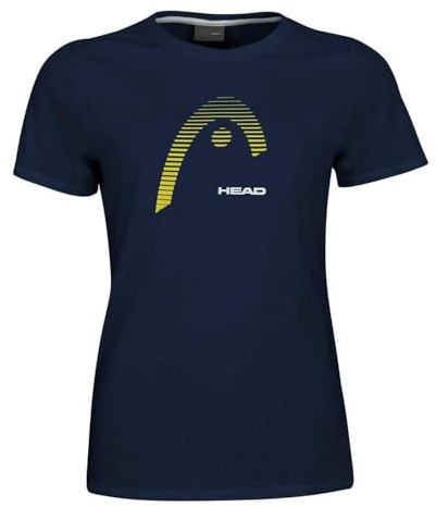 HEAD T-Shirt Club Lara BLAUES GELBES Frauen