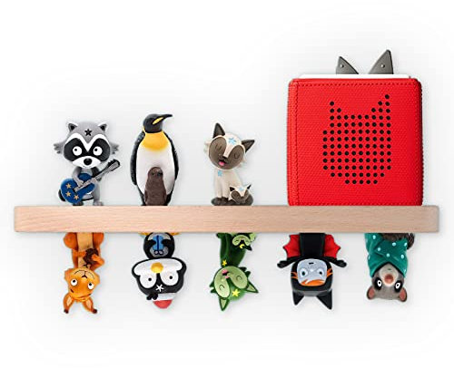 Erlsig Holz Regal für Tonie Box Tonies, Musikboxregal Wandregal für Tonies Kinderzimmer Deko Kinder Junge Mädchen