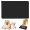 Emwel Hundefuttermatte, Silikon-Hundenapfmatte, rutschfeste Katzen- und Hunde-Futtermatte, wasserdichtes Hunde-Tischset L (47 * 30)