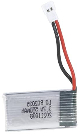3.7V 550mAh 20C Lipo Battery 802035 Lithium Battery for Hubsan X4 H107 H107L H107D MJXRC F47 DFD F180 RC Drone Repair 3.7V 550mAh Lipo Battery RC Drone Accessories Provides Extra Long Flight Time