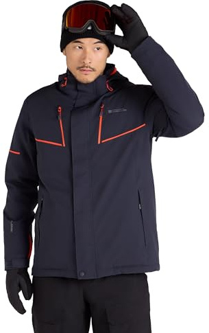 Mountain Warehouse Galactic Extreme Mens Ski Jacket -Warm Waterproof Winter Coat, Breathable -For Snowboarding, Skiing Grey 3XL