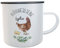 Hühner EmailleBecher Huhn Emaille Blechtasse Vintage Becher Geschenk für Hühner-Hof Hühnerzüchter Mädchen Frauen Kinder (Hühnerliebe mit Namen)