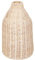 Atmosphera - Vase Seav Metall und Rattan - H26 cm - Naturholz