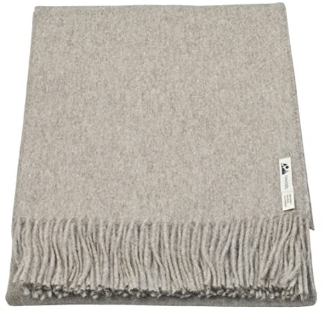 Generisch Alpaka Decke Wolldecke Kuscheldecke Wohndecke Überwurf - Classic Taupe