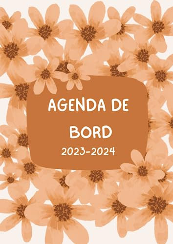 Agenda de bord 2023/2024: carnet de bord enseignant, professeur |semainier- professeur de lycée professionnel: une semaine sur deux pages , planning annuel...