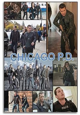 FCYYDS Chicago Pd Poster auf Leinwand, Wandkunstdruck, ästhetische Raumdekoration, Heimbüro-Dekoration, 30 x 45 cm, ungerahmt