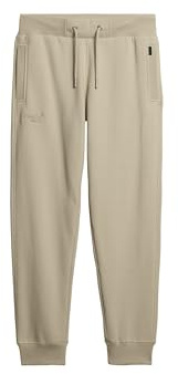Superdry Herren Essential Logo Joggers Hose, Hellstein, Beige, XXL