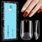 TOMICCA 504 Pièces Capsule Americaine Ongle Carré, 12 Tailles Clair Mat Court Faux Ongles, Avec Valise De Rangement, Acrylique Pose Americaine Capsule pour Les Extensions Bricolage Et Diy Nail Art