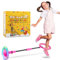 Generisch Knöchel Überspringen Ball, Kinder Blinkender Springring, Swing Wheel mit Lichtrad, Glühender Springender Ball, Jumping Ball Kinder, Faltbarer Flash Jumping Ball, Outdoor Hüpfspiel (Rosa)