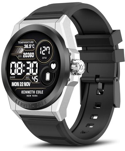 BRIBEJAT Smartwatch für Herren, 1.32 Zoll HD Fitness Tracker，Aktivitätstracker mit Schrittzähler Herzfrequenz, Schlafmonitor,IP68 wasserdichte Fitnessuhr Herren Rund für Android iOS, Schwarz