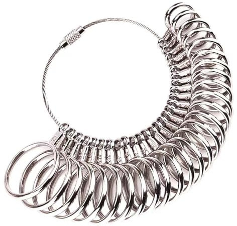 Ring Sizer UK,A-Z Ring Measurement Tool,Professional & Accurate Ring Gauge UK Sizes,Ring Sizer for Women & Men Finger Gauge Jewellery Sizing Tools