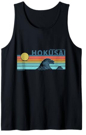 Japanische Kanagawa Wave in 90's Retro Vaporwave Ästhetik Tank Top