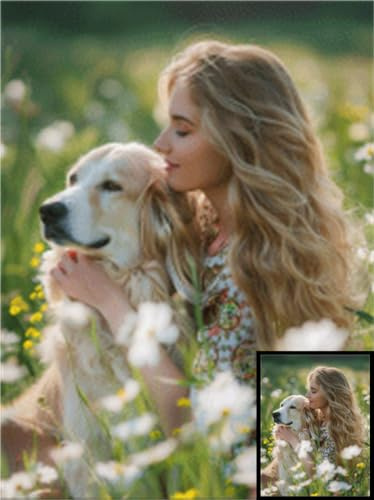 SHUIYAZI Diamond Painting Personalisiert Custom 5D Diamond Painting Eigenes Foto DIY Diamond Painting Selbst Gestalten Full Diamant painting Groß Bilder Set für Erwachsene Home Decor,40x50cm CA-13