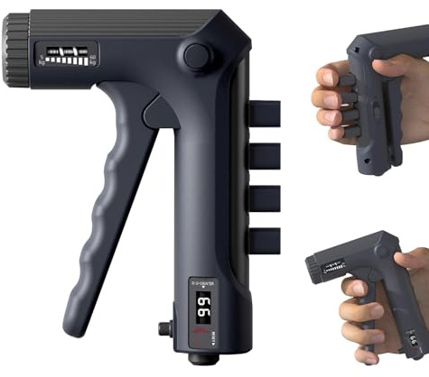 Handkraft Trainer, Grip Strength Trainer Einstellbar, Grifftrainer für Hand Training, Finger Trainer mit Mechanischem Zählwerk, Handmuskeltrainer mit Zwei Trainingsmodi, Griffkraft Trainer 1 Stück