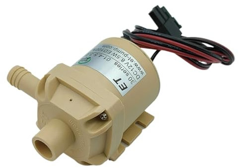 Bomba de Agua silenciosa pequeña de Gran Flujo CC 5V-12V 8,5 W, Bomba centrífuga de Impulsor Sumergible, corrosión de bajo Ruido de Grado alimenticio