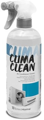 ErrecHome Clima Clean, Detergente para Aires Acondicionados, Filtros, Baterías con Aletas y Unidades Externas, 1 L