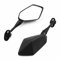Motorradspiegel-Set Für Y&amaha YZF R1 R6 R25 R15 R125 R3 R1S R1M FZ6R Spiegel Motorrad Roller Rückspiegel Carbon Look Schwarz Lenkerendenspiegel(Kohlenstoff)