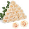 EnixwH 12Pcs Rosen Künstliche Blumen Kunstblumen Deko, 52 cm Realistische Langstielige Künstliche Rosen Seide Kunstrose für Hochzeitsdeko Brautsträuß Heiratsantrag Geburtstag Decor (Champagnerfarbe)