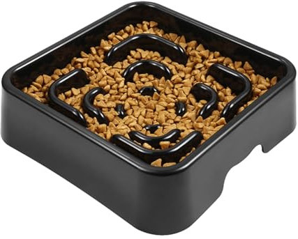 Cuenco de alimentación lenta para perros, alimentador lento de grado alimenticio, apto para lavavajillas, cuenco de alimentación para mascotas, cuenco para perros con diseño de laberinto, plato de