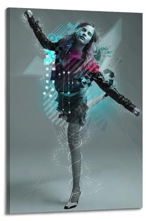 Street Dance Poster, B-Girl, Hip-Hop-Tanz, dekoratives Leinwand, Familie, Schlafzimmer, Kunstwerk, Bild, Gemälde, 30 x 45 cm