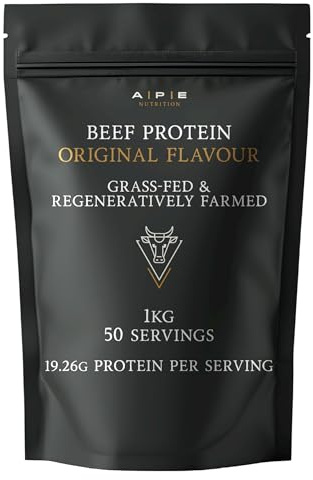 APE Nutrition Beef Protein Powder, Unflavoured, Grass-Fed, 1.2KG | Rich in Collagen & Amino Acids - Supports Muscle Growth & Recovery