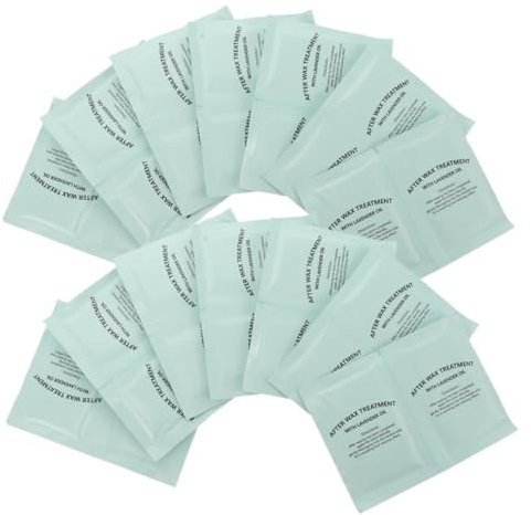 VICASKY Accessoires De Cire 30 Pièces Lingettes Dhuile Apaisantes Post-épilation Huile Multifonctionnelle Pour Salon À Domicile