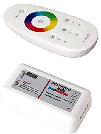 Nihcora LED 2.4GHz Wireless Touch LED RGB Dimmer Controller per 5050 3528 RGB LED Strip Light 12V/24V
