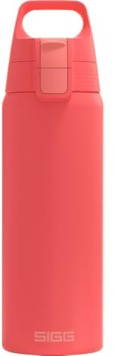 Sigg Shield One Borraccia sport (0.75 L / 1 L), Bottiglia acqua priva di sostanze inquinanti e a prova di perdita, Borraccia acciaio inossidabile con ONE Top, Nero, 0.75 L