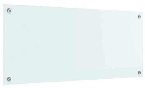 vidaXL Küchenrückwand Milch 90 x 40 cm Gehärtetes Glas