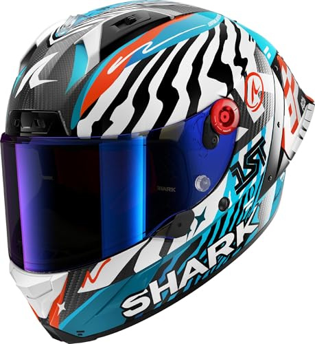 SHARK, Integraler Motorradhelm AERON-GP FIM RACING #2 SPEED-FANCY Carbon White Blue DWB, XXL