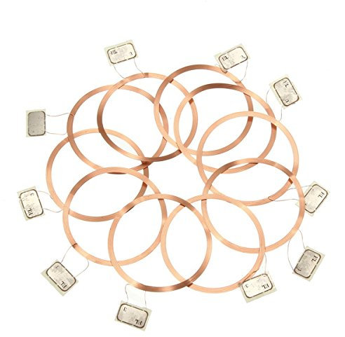 MASUNN 10Pcs Nfc Bobine Uid Carte Rfid Modifiable Avec Puce À Écriture Bloc Pour 1K S50 Carte 13,56 Mhz Nfc