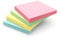 400 Pastel Sticky Notes (76x76mm) - Colourful Removable Adhesive Memo Pads in Blue, Pink, Green, Yellow | Set of 4 Pads (100 Sheets Each) | Office, Home & School Use - 4 Packs