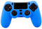 OcioDual Funda de Silicona Compatible con Mando PS4/Slim/PRO Azul Carcasa Cubierta Anti Caídas Golpes Goma Flexible Suave