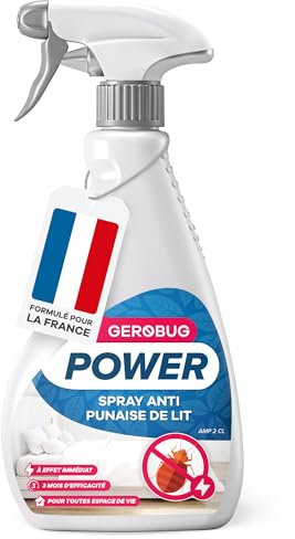 GEROBUG® Spray anti-punaises de lit 500 ml - Un moyen efficace pour lutter contre les punaises de lit