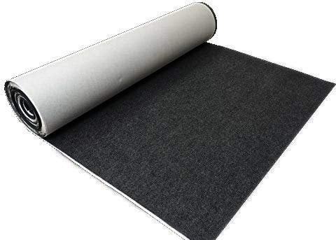 Rob&Raf Deutscher Premium Filz 3mm 600/qm Bastelfilz Selbstklebend Graphit Meterware 100cmx150cm