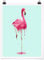 Bilderwelten Poster - Jonas Loose - Schmelzender Flamingo Selbstklebend seidenmatt 80 x 60cm