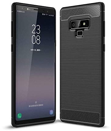 BNBUKLTD® Compatible for Samsung Galaxy Note 9 Case Carbon Fibre Gel Cover Ultra Slim Shockproof