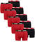 PUMA 10 er Pack Boxer Boxershorts Men Herren Unterhose Pant Unterwäsche, Farbe:786 - Red/Black, Bekleidungsgröße:XL
