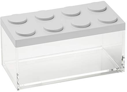 OMADA Design - 1,5 l rechteckiger Backstein-Lebensmittelbehälter mit stapelbarem Deckel und hochwertigem transparentem Behälter – Brickstore-Linie