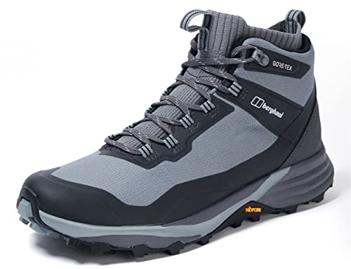 Berghaus Damen VC22 Multisport Gore-Tex Wanderstiefel, wasserdicht, mittelhoch | Strapazierfähig | Wasserdicht | Atmungsaktiv | Gore-Tex | Vibram Schuhe, Grau/Schwarz, 8
