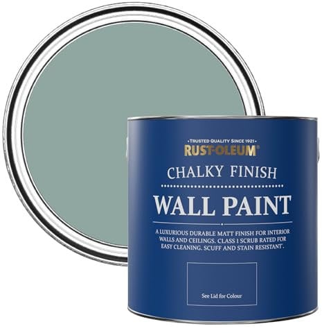 Rust-Oleum Blue Wall and Ceiling Paint in a Chalky Matt Finish - Gresham Blue 2.5L